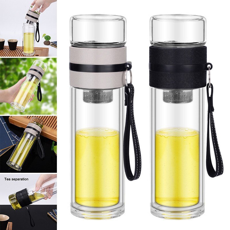 Heat Resistant Glass And Green Tea Bottle