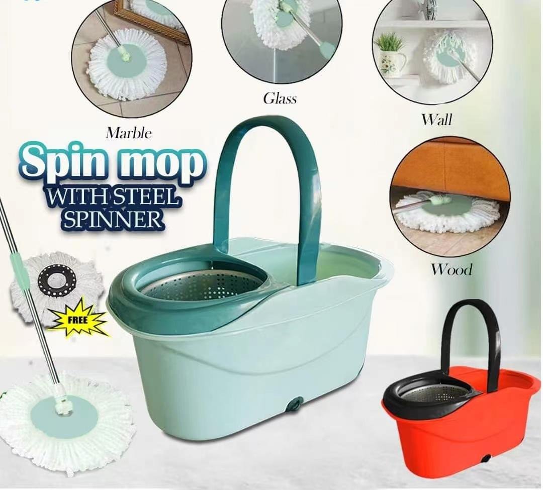 Ez Spin Mop With Steel Spinner