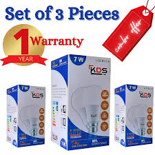 KDS 7 Watt Led Bulb Pack Of 5-5 Pcs Set