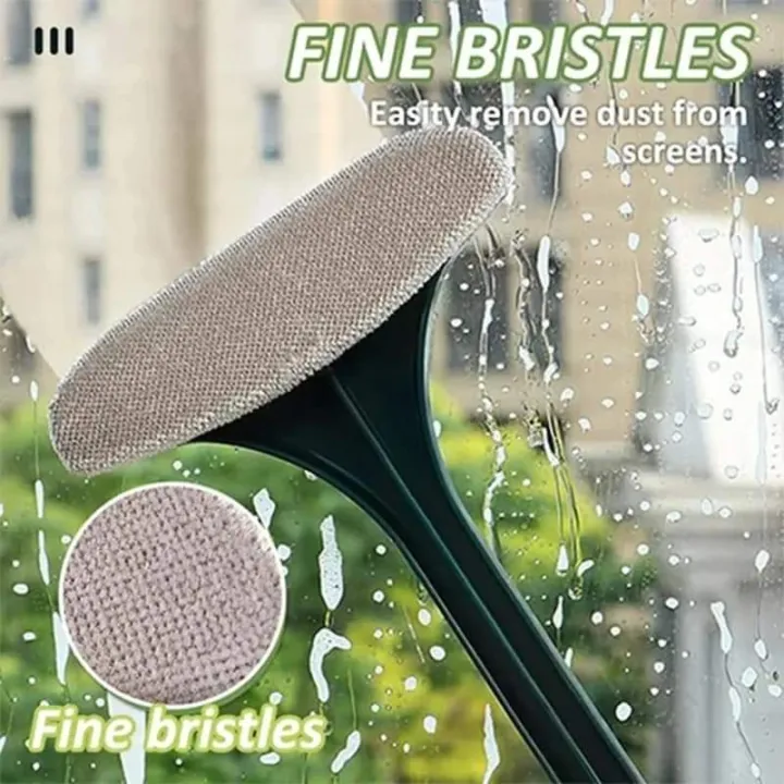 Ez Multifunctioning Window Net Cleaning Brush With Wiper