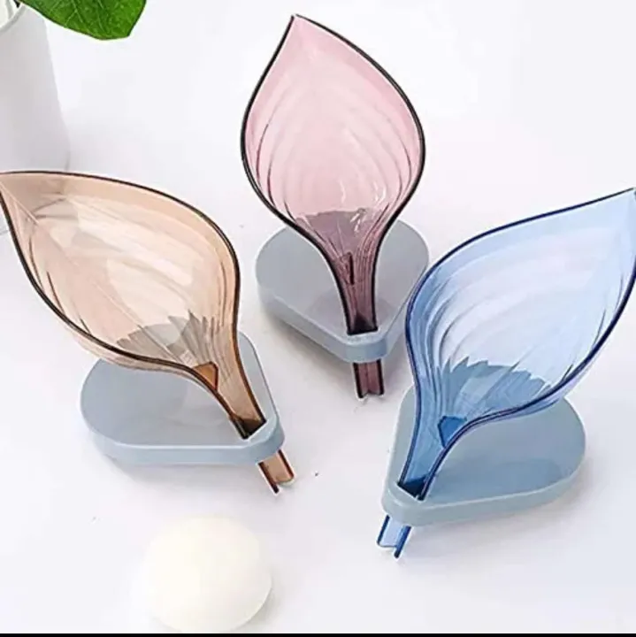 Ez Soap Case Holder Leaf Shape Soap Holder Tray