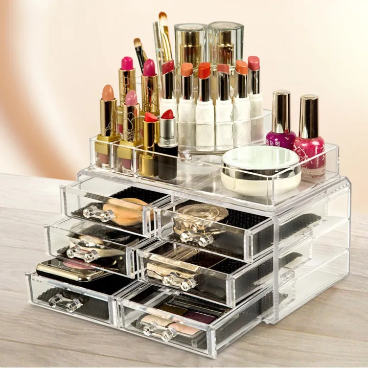 Cosmetic Organizer & Lipstick Holder Box