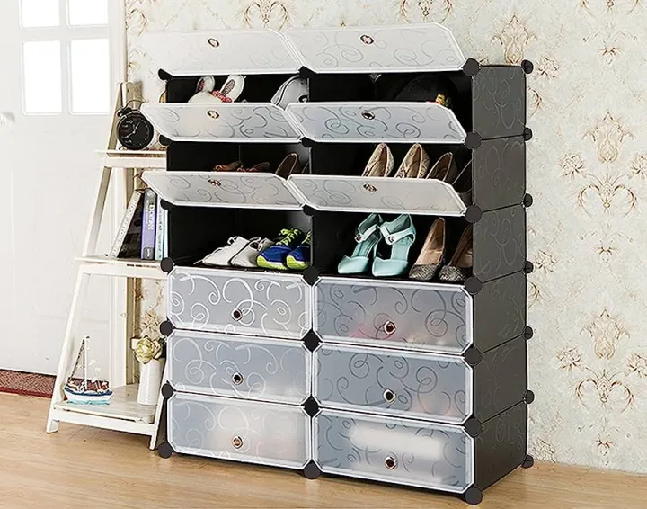 Ez 12-Cube Shoe Organizer